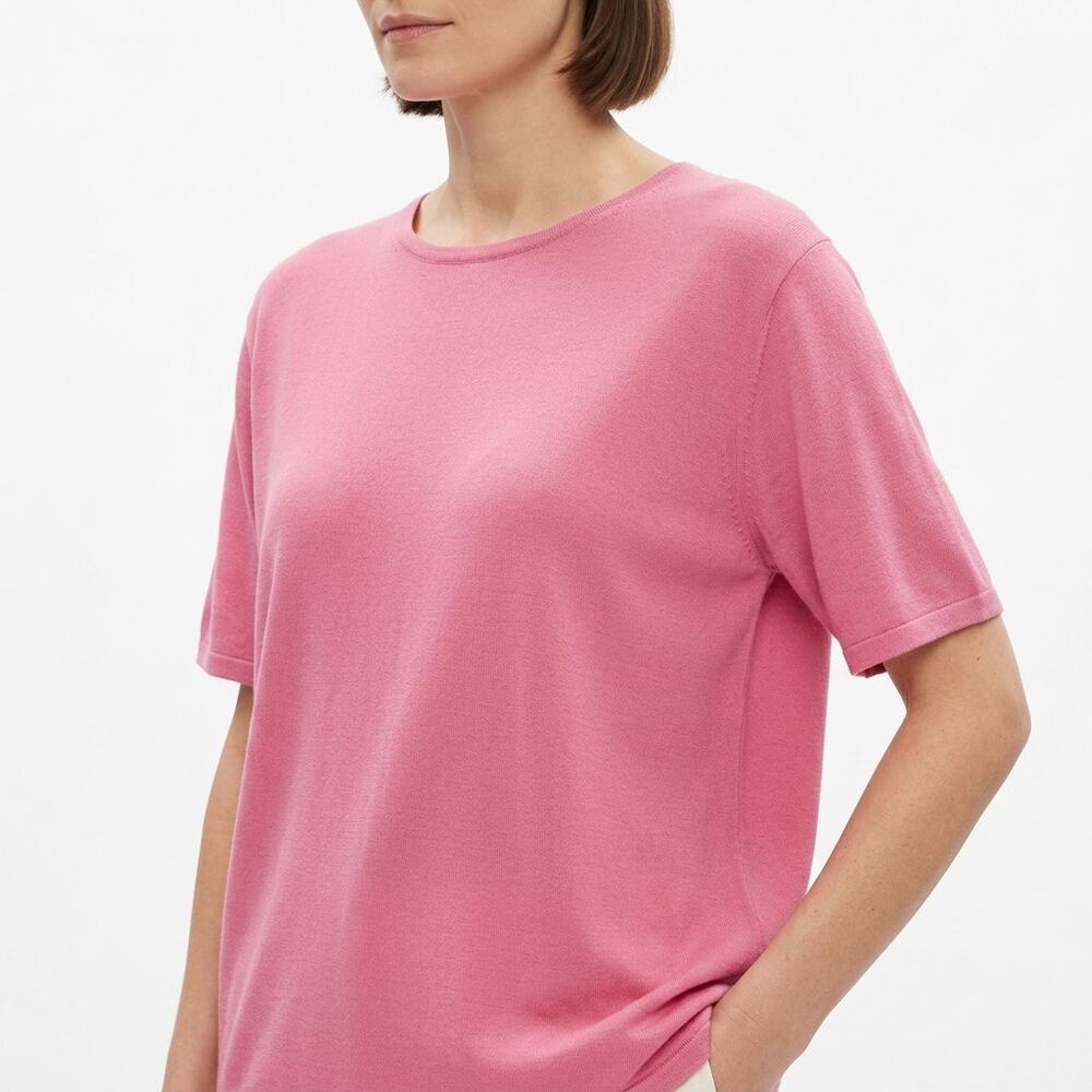 pursuits.ltd Silk Pink Lightweight Top Women Plus Size 2X